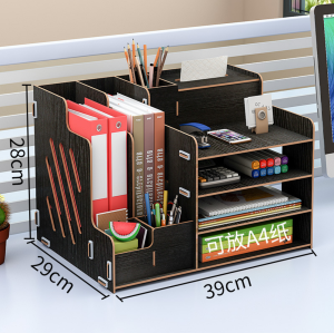 Kệ để đồ văn phòng gỗ nhiều ngăn Kệ đựng tài liệu kệ sách để bàn nhiều ngăn to đẹp chắc chắn