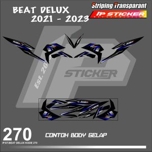 BEAT DELUXE 2021-2023 (COD) STIKER STRIPING MOTOR HONDA BEAT DELUXE 2021 HOLOGRAM DAN TRANSPARAN