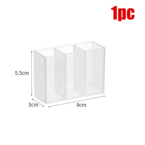 YEAPERY กล่องกล่องใส่ของแบบใสติดผนังกระบอกลิปสติกติดผนังแบบมีกาวในตัวสำหรับเครื่องประดับเครื่องสำอางอุปกรณ์จัดระเบียบในห้องน้ำ