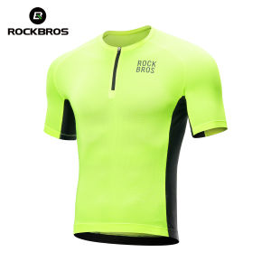 ROCKBROS Áo lái xe perspire nhanh khô thoáng khí với trở lại 3 túi quần áo đi xe đạp mềm nhẹ giảm chấn MTB thiết bị xe đạp đường trường