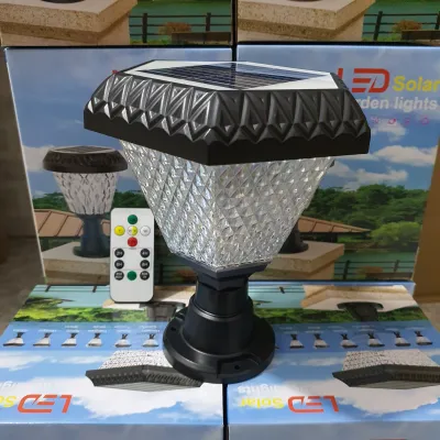 Đèn Led Năng Lượng Mặt Trời Trụ Cổng Sân Vườn Chỉnh Được Ánh Sáng