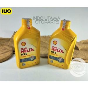 Oli Mesin SHELL Helix HX5 15W40 Original Synthetic API SN/CF 1 Liter
