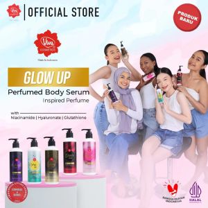 Viva Glow Up Perfumed Body Serum with NIACINAMIDE Glutathione Sodium Hyaluronate (HA) - tersedia 5 varian (230ml)
