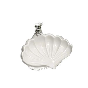 Sea Shell Shape Shell Storage Box Cute Bear Rabbit Drain Soap Box Quick Drain Simple Soap Dish Bathroom Accessories