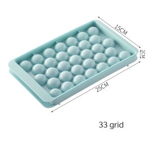 33 Grids Round Ice Cube Tray Ball Jelly Mold Maker Kitchen Party Cooking Use Freezer Round Ice Cube Mold Spherical