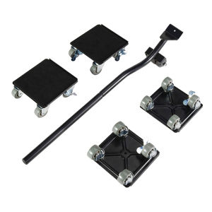 JINTAI ชุดอุปกรณ์ช่วยเคลื่อนย้ายเฟอร์นิเจอร์ เครื่องย้ายของหนัก ของแบบพกพา มีล้อเลื่อน ชุดสีแดง ฟรีชะแลง สินค้าขายดีพร้อมส่ง