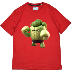 Kaos Pria 3 Dimensi Motif Animasi Tinju Brokoli Tshirt Oblong Katun 24s H060 By Hans & co