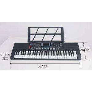 PIANO ELEKTRONIK 61 KEYS / KEYBOARD ELECTRONIC 61 KEYS LENGKAP MIC DAN CHARGER Dapat beralih di antara warna nada yang berbeda Kualitas suara bagus dan dapat direkam
