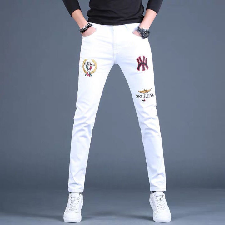 jeans men skinny spring autumn strech