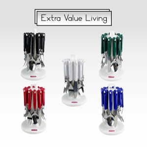 YOSHIKAWA Sendok Makan Stainless Sendok Set 24 Pcs & Set Cutlery Set EVL-9502