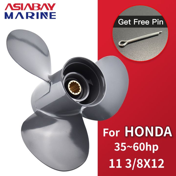 Honda 35hp 40hp 50hp 60hp Outboard Propeller 11 3/8*12 Boat Motor ...