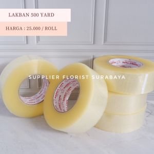[1 ROLL 500 YARD] ISOLASI LAKBAN BENING 2 INCH X 500 YARD 45MM 300M COCOK UNTUK PACKING RABBIT TAPE