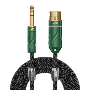 GOLLEY LION Microphone Cable XLR 3-Pin to Jack 6.5mm Mic Lead Aux Cord TRS 6.35 mm/6.5 mm Male to XLR Female Cord for AMP Pro Audio