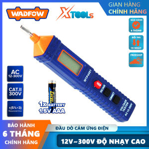 Bút thử điện kỹ thuật số đa năng thông minh 12-300V WADFOW WTP4501 đầu dò cảm ứng tự động phân biệt dây nguội và dây nóng