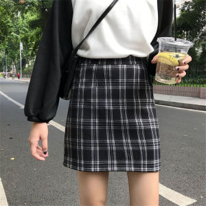 Casual Plaid Skirt for Women Classic Plaid Design Design Refreshing and Easy to Match Novel and Elegant