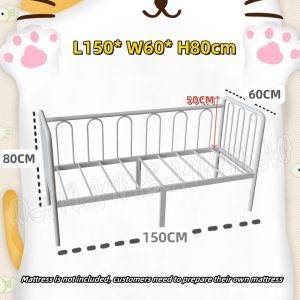 Sofa bed frame/Baby Crib /Balcony lounge/ Metal Daybed Heavy Duty Single Bed