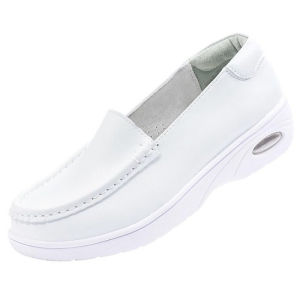 Size 35-40 Womens Casual White Nurse Shoes Fashion Thick Soled Loafers Anti Slip-Ons Sneakers