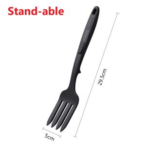EZCOOK Silicone Noodle Fork Pasta Scoop Spaghetti Spoon Silicone Cooking Utensils