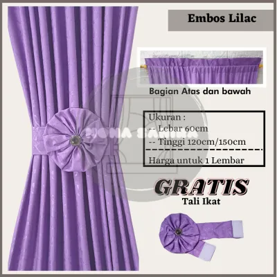 (Alisya Mall) GORDEN KUPU KUPU BUNGA GORDEN SPIRAL GORDEN IKAT PITA JENDELA MINIMALIS HORDENG TIRAI hordeng korden minimalis gorden jendela gordeng mewah