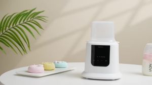 NCVI 8-in-1 Baby Bottle Warmer & Steam Sterilizer 3 Mins Fast Heat 24H Keep Warm 220V US Plug BPA Free Baby Feeding Tool