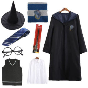 Harry Potter cos Costume Wizard Robe Magic Robe Halloween Costume Cape Cloak Childrens Clothes