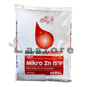 Pupuk Meroke MIKRO Zn 15% 500 gr EDTA Hidroponik Kemasan Pabrik