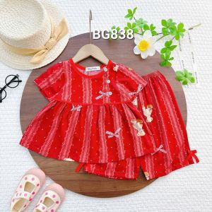 9KG-42KG ĐỒ BỘ TOLE LANH BÉ GÁI QUẦN LỬNG MẶC NHÀ MẶC NGỦ