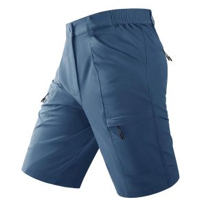 TACVASEN Waterproof Cargo Shorts Mens Summer Quick Dry Hiking Shorts Outdoor Multi-pockets Camping Training Work Shorts Man2026