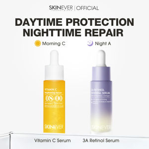SKINEVER【Morning C Night A Cream】Day Brightening & Antioxidant Night Anti-Wrinkle & Repair Fades Dark Spots Improves Elasticity