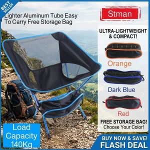 Folding Chair Camping Moon Chair Portable Outdoor Chair Lightweight Comfortable Foldable Seat for Beach Picnic Garden Travel Hiking Fishing Patio Furniture