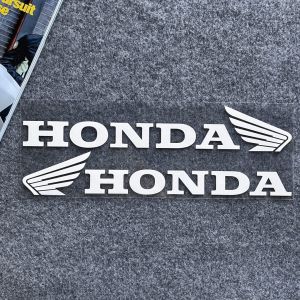 One Pair Honda Logo Emblem Sticker Reflective Motorcycle Body Front Bumper Waterproof Vinyl Decal