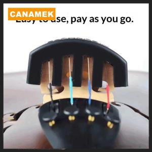 【CANAMEK】 Rubber Violin Mute Silencer For 4 4 3 4 1 2 Violino Practice Fiddle Decrease The Volume Accessories Violin Strings For Luthier