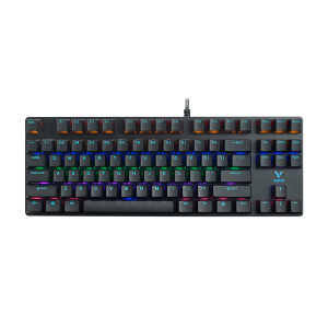 Rapoo V500PRO-87 Backlit Mechanical Gaming keyboard Dust and Water Resistance Mixed LED Backlit Keyboard for Windows Gaming PC