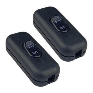 Pack of 2 Inlines Cord Switches 6A 250V Home Accessory for Table And Floor Lamp In Elegant Color Household Use