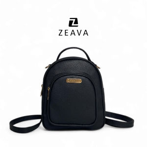 ZEAVA Luna Mini Backpack - Tas Ransel Wanita Polos Elegan dengan Gaya Slingbag