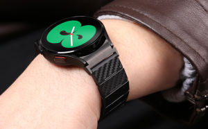 band For Samsung Galaxy Watch Ultra 7 6 Classic 47mm 43mm 5Pro 45mm 4Classic 42mm 46mm Strap Carbon Fiber Link Bracelet Lightweight Galaxy Watch 7 6 5 4 40mm 44mm film