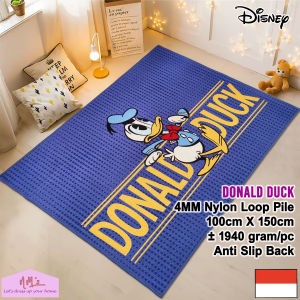 Disney Donald Duck Official Merchandise karpet 100 cm x 150 cm bermain anak bayi motif kartun karakter bulu alas lantai ruang tamu kamar tidur anti slip - NMs