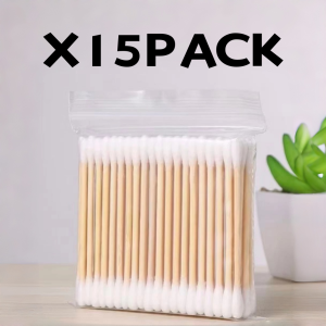 500pcs Double Head Cotton Bud Cotton Swab Lipstick Kapas TelingaCotton Buds Cotton Bud