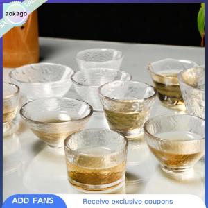Aokago แก้วชาถ้วยแก้วทำมือสไตล์ญี่ปุ่นถ้วยชาขนาดเล็ก