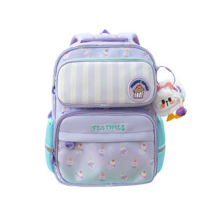 AE Best-selling school backpacks for primary school students 2025 New cartoon cute spine-protecting kindergarten backpack with print for boys and girls
