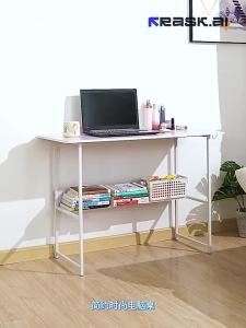 in STOCK[Ready Stock]120CM Student Study Desk Computer Table modern writing living room furniture Double Layer Office desk