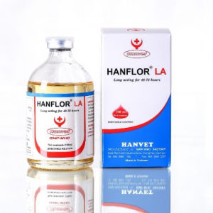 Hanflor LA Dùng cho viêm phổj tụ huyết trùng tiêu chảy ở gia súc gia cầm (chai 100ml) Chỉ dùng trong thú y