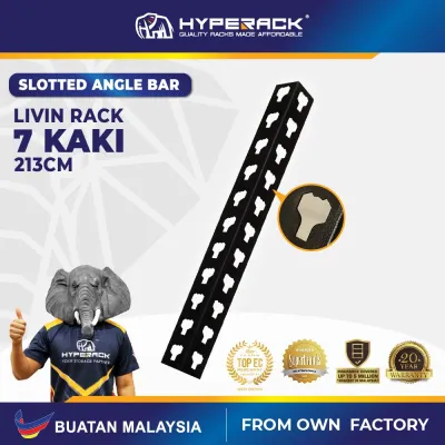 HYPERACK ™️ [Livin Rack ONLY] Rak Besi Slotted Angle Bar Upright Boltless Rack Rak Shelf Rack Storage Dapur Rak Besi