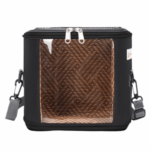 HOMEVOYAG Handheld Pet Takeaway Bag Portable Clear View Guinea Pig Carry Bag Fashion Double zipper Hamster Travel Carrier Outdoor