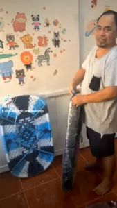 XL SUPER PINO MASINSIN DUYAN (LONG HANDLE) with METAL STAND & FREE ADULT DUYAN + HANGING MOSQUITO NET