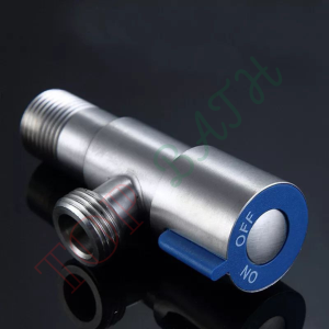 🔝Top Bath 304 Stainless Steel Angle Valve 2 Way 1 in 2 Two Way Angle Valve 1/2" Angle Valve with Ring Cover for Faucet Toilet Set Valve Faucet 2 Way SUS 304 Two Way Angle Valve 2 Way Faucet Stainless Steel 1 in 2 out Head Two Way Water Washer Tap✅