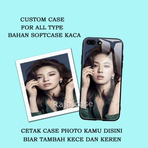 Custom Softcase Glass Kaca For All Type  - Casing Hp-Pelindung hp-Case Handphone