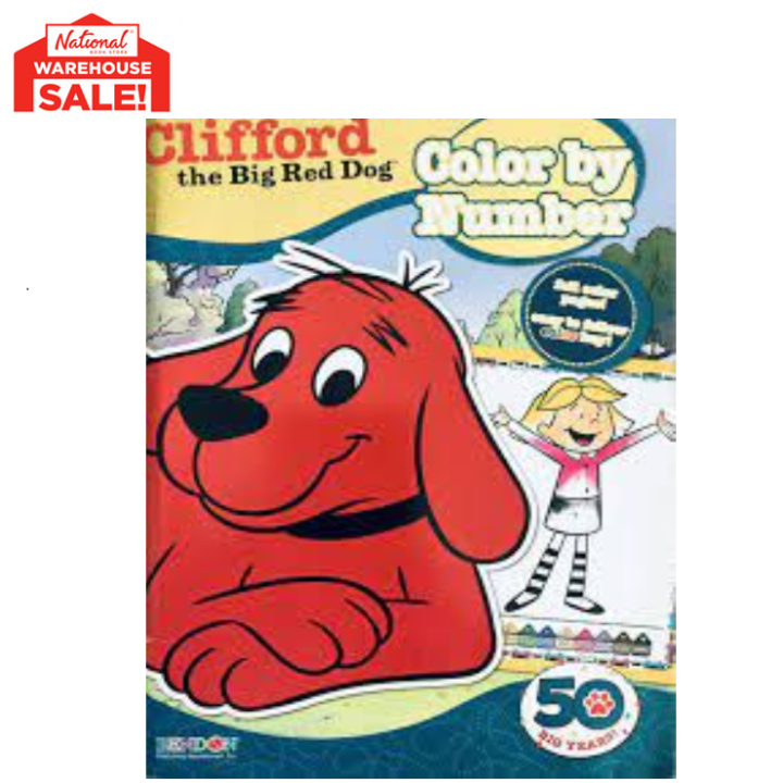 CLIFFORD THE BIG RED DOG COLOR BY NUMBER | Lazada PH