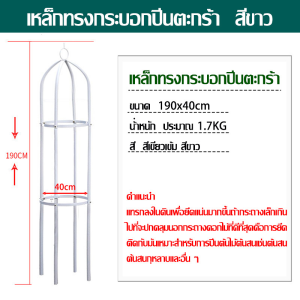 ส่งของในไทย！สูง 190cm ซุ้ม!ซุ้มไม้เลื้อย พืชโครงไม้เลื้อย โครงไม้เลื้อย โครงดอกไม้ โครงเหล็กดัด ซุ้มกุหลาบ ซุ้มกุหลาบเลื้อย โครงกุห ลาบเลื้อย กันสนิม อุปกรณ์ตกแต่งสวน กระถางต้นไม เหมาะสำหรับเถาวัลย์และพืชคืบคลาน ท่อเหล็กเคลือบ PE
