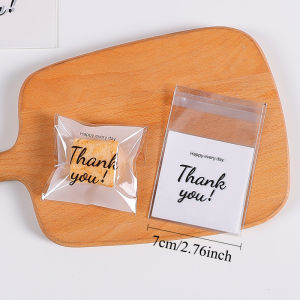 100pcs Self-Adhesive Packaging Bags for Cookies and Gifts Clear OPP Bags Baking Packaging Bags